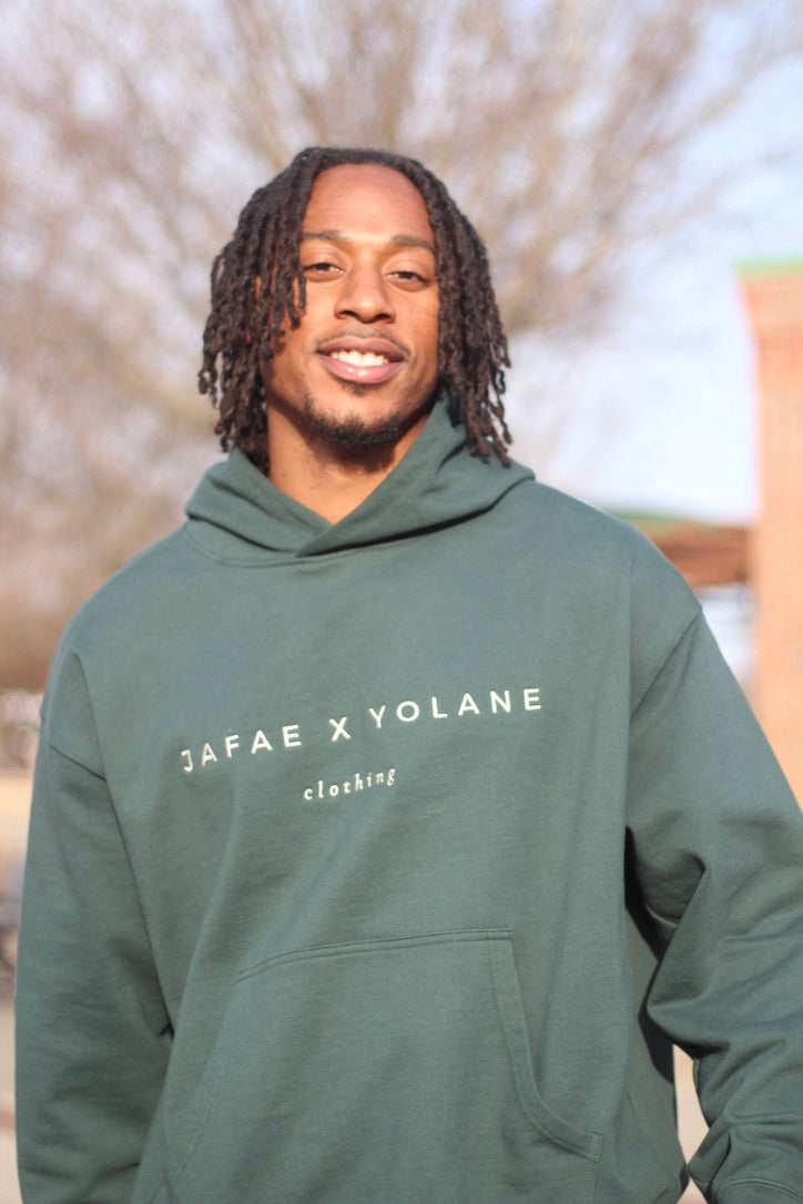 Embroidered Classic Hoodie - Forest Green